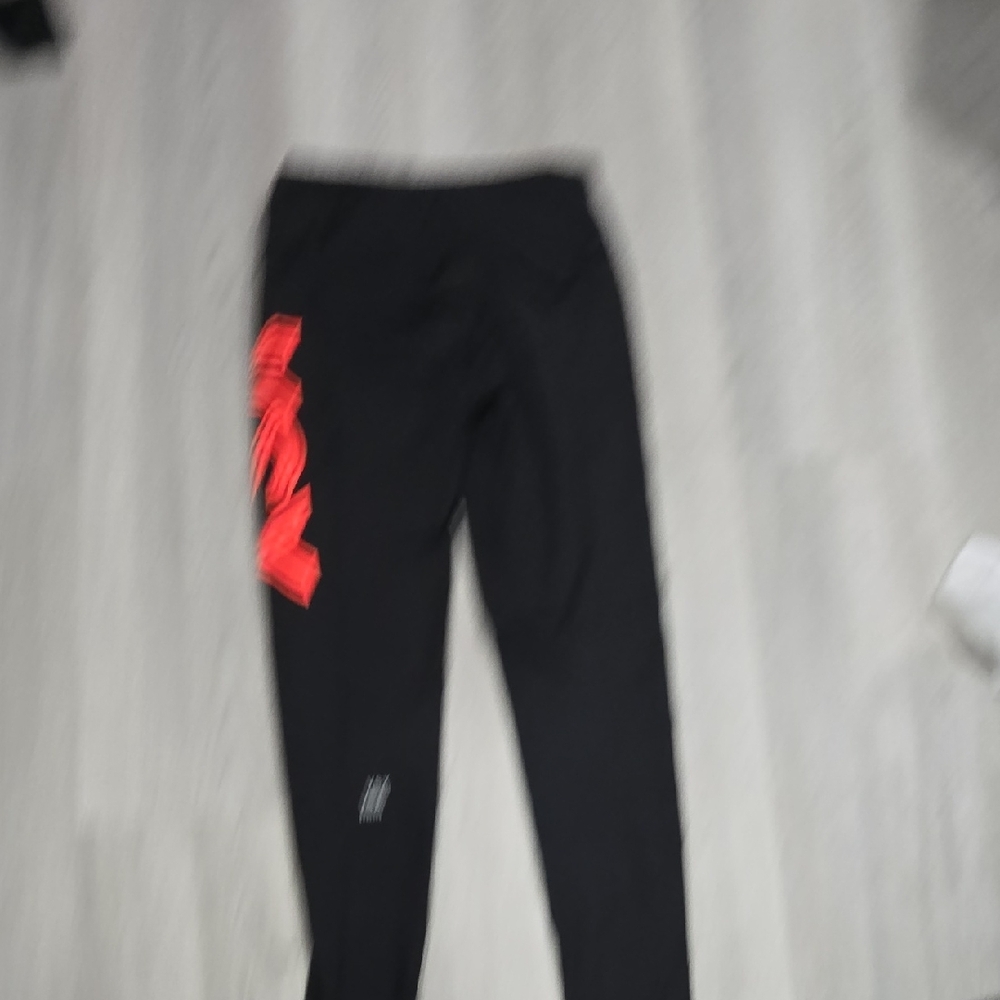 Victoria's secret sport Black Leggings with Bright Orange VSX Logo - Picture 6 of 7